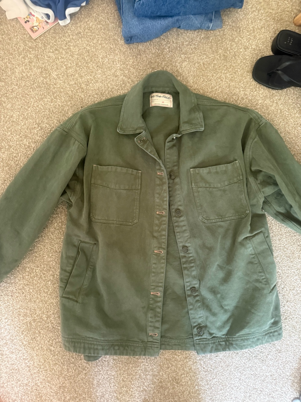 We The Free Olive Utility Field Jacket